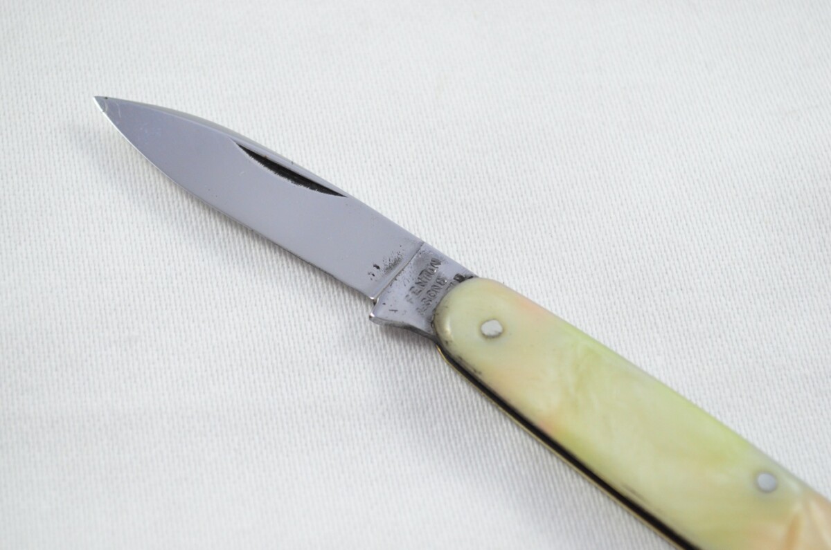Gregory Fenton Carbon Steel Bladed Pearlex Scaled Pen/Fruit Knife Sheffield - Image 3