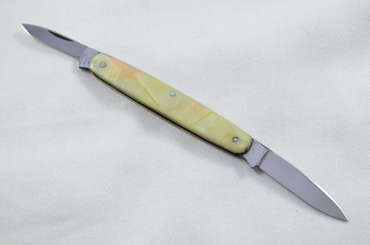 Gregory Fenton Carbon Steel Bladed Pearlex Scaled Pen/Fruit Knife Sheffield - Image 5