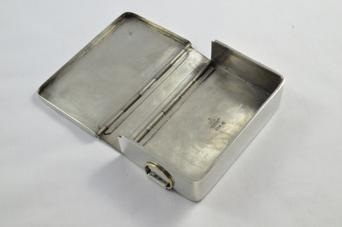 1880 James Dixon & Sons RARE Antique Equestrian Water Flask & Sandwich Box - Original Leather Cases - Image 5