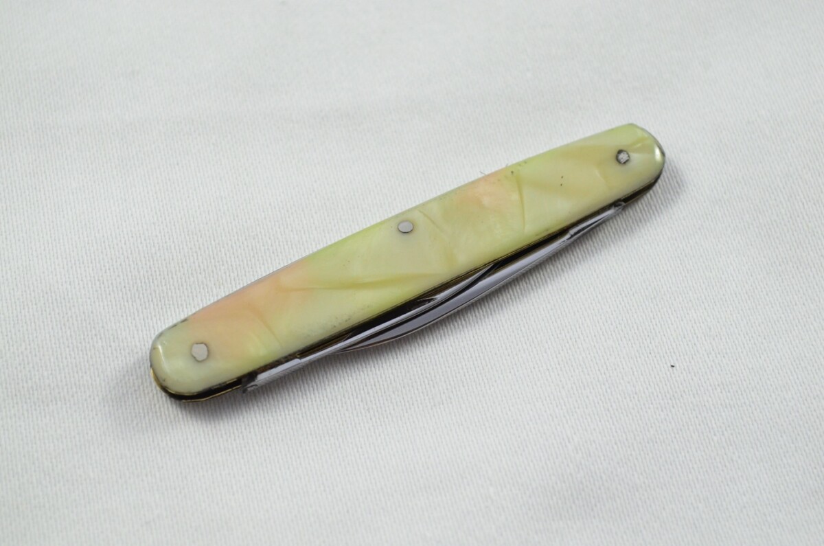 Gregory Fenton Carbon Steel Bladed Pearlex Scaled Pen/Fruit Knife Sheffield - Image 7