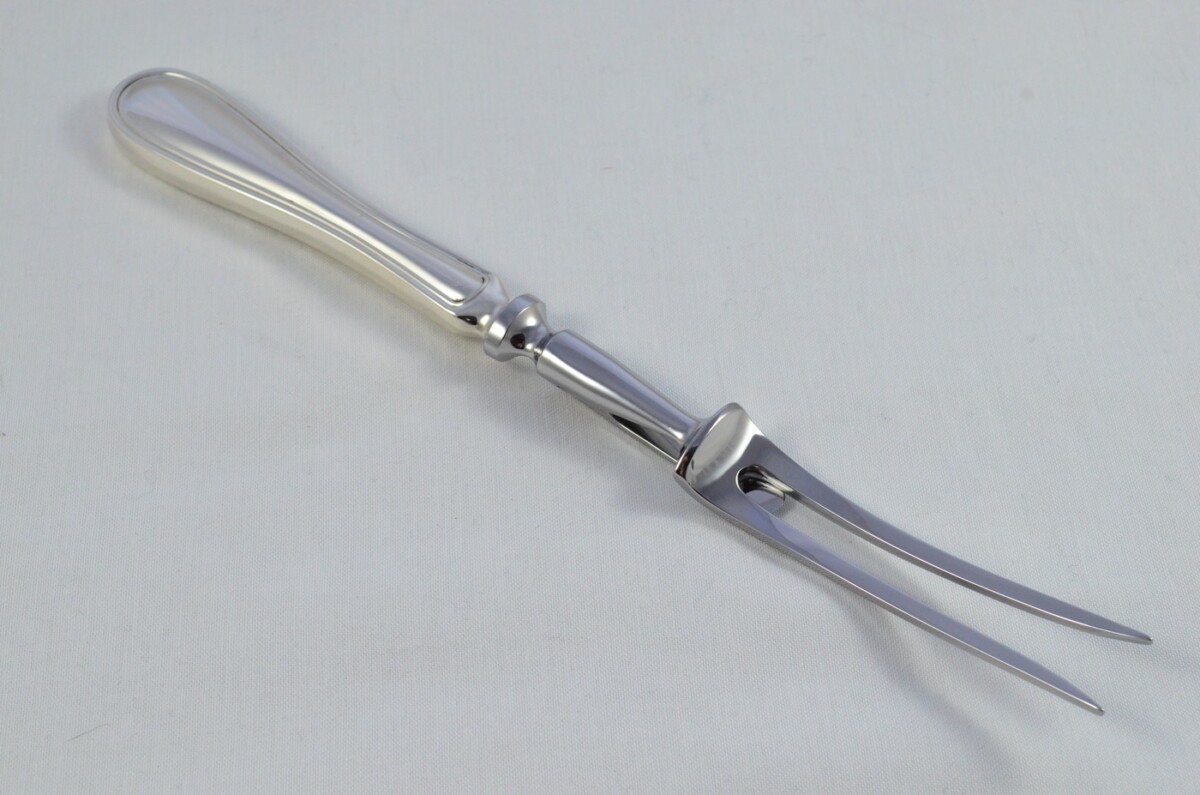 Arthur Price Sheffield Sterling Silver Handled 3 Piece Carving Set Old English Thread Pattern 2006 - Image 10