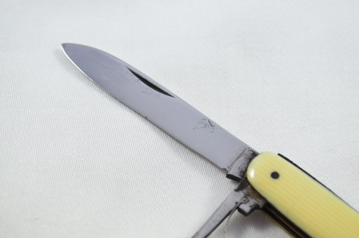 4 Bladed Carbon Steel Plastic Scaled Pen/Fruit Knife Sheffield C.1880 - Image 4