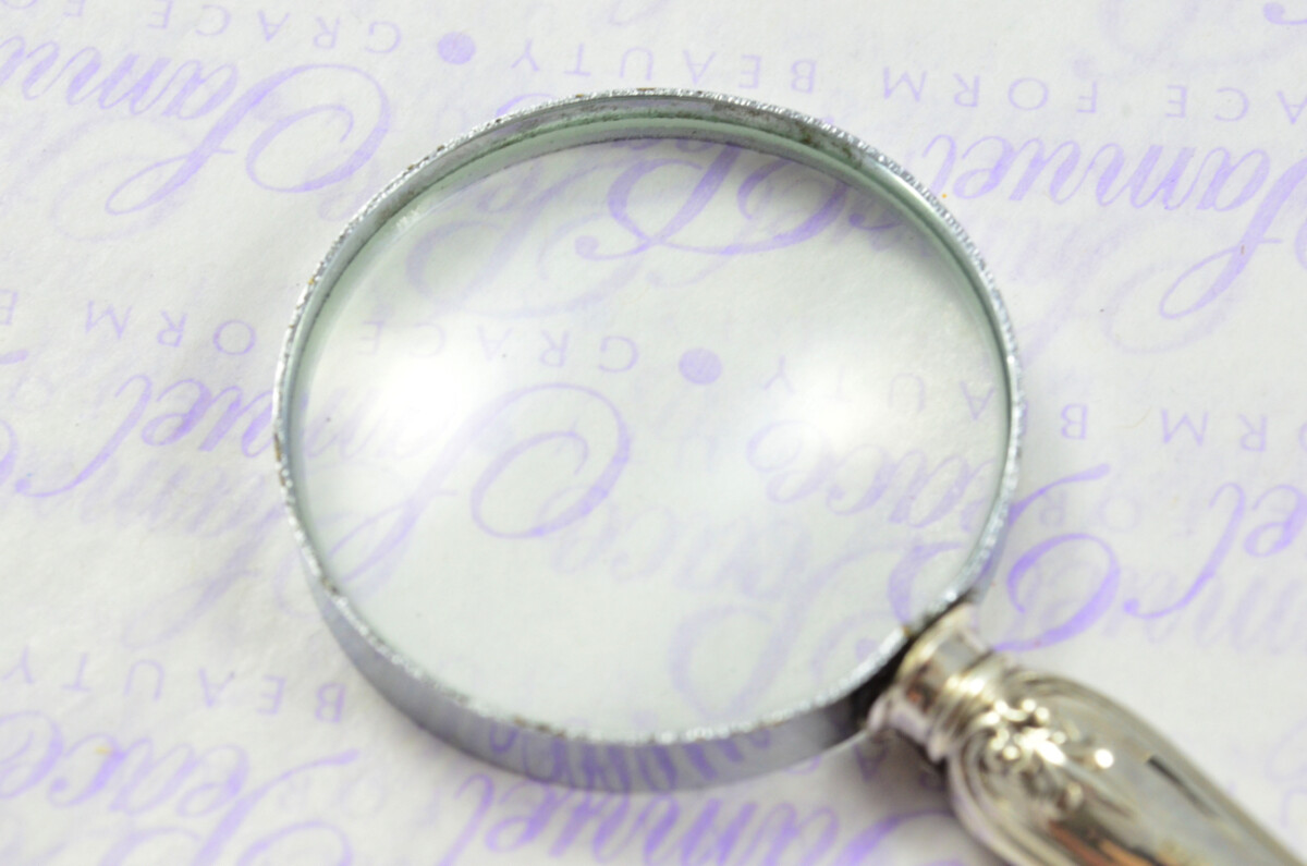 John Round Long Shell Pattern Sterling Silver Magnifying Glass Sheffield 1908 - Image 7