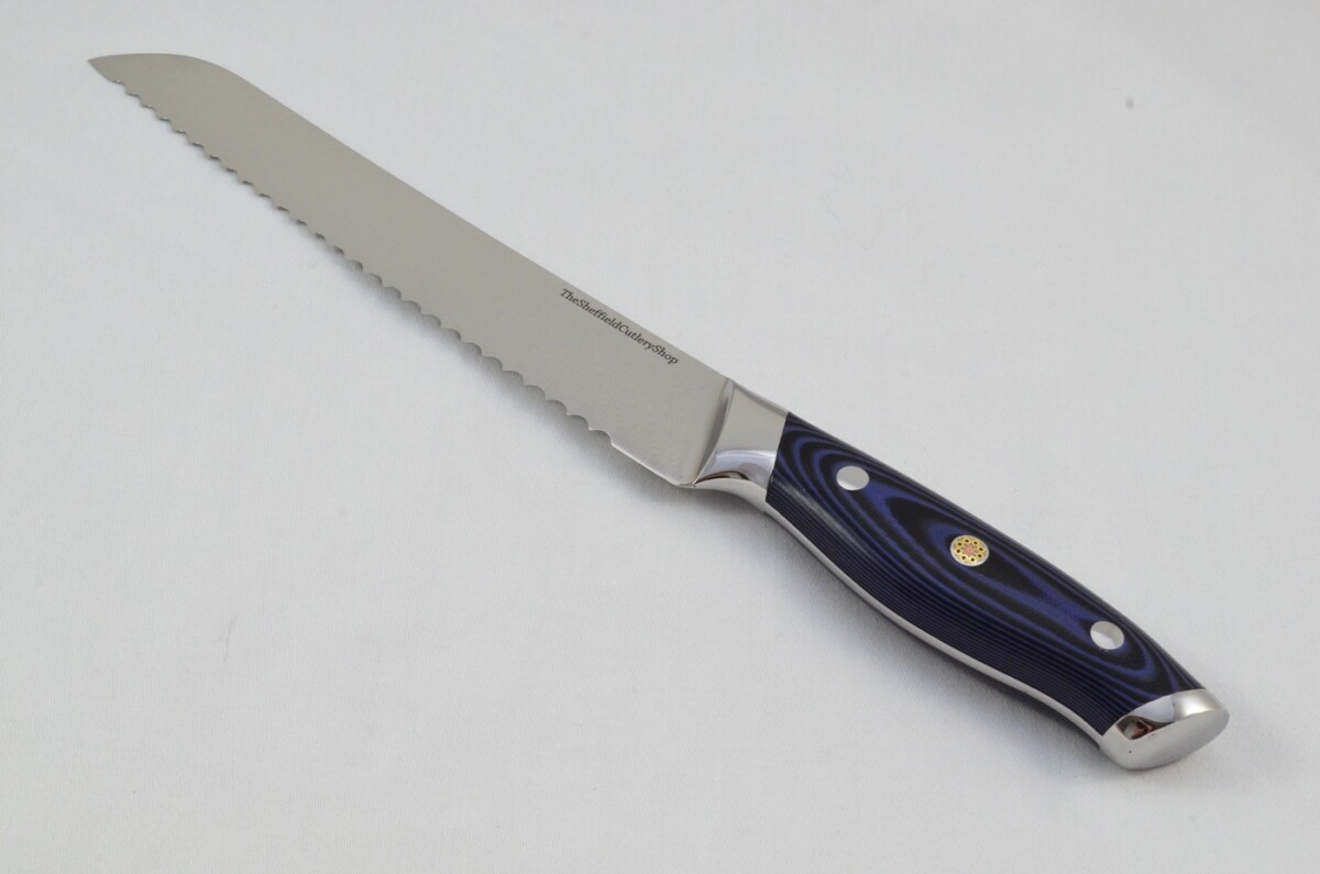 A Set of 5 Damascus Kitchen Chefs Knives Made In Sheffield UK 67 Layer Japanese Steel Razor Sharp - Image 4