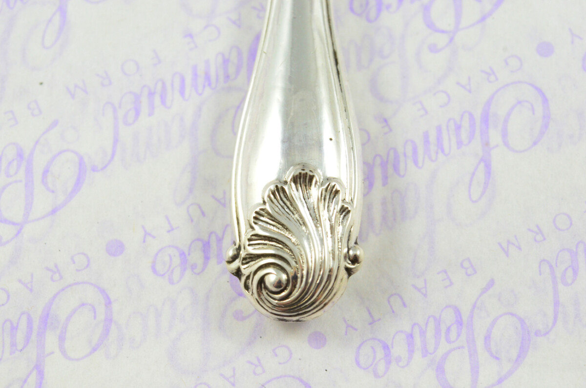 John Round Long Shell Pattern Sterling Silver Magnifying Glass Sheffield 1908 - Image 8