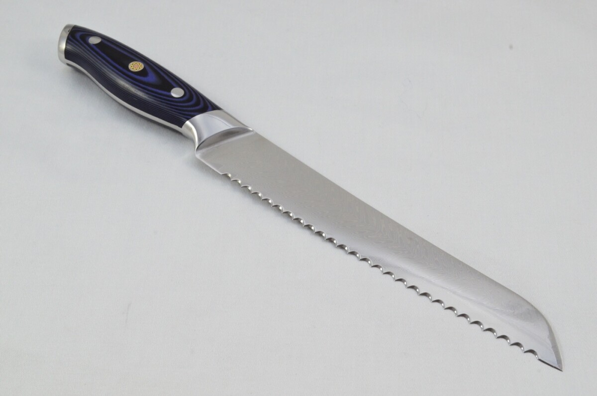 A Set of 5 Damascus Kitchen Chefs Knives Made In Sheffield UK 67 Layer Japanese Steel Razor Sharp - Image 7