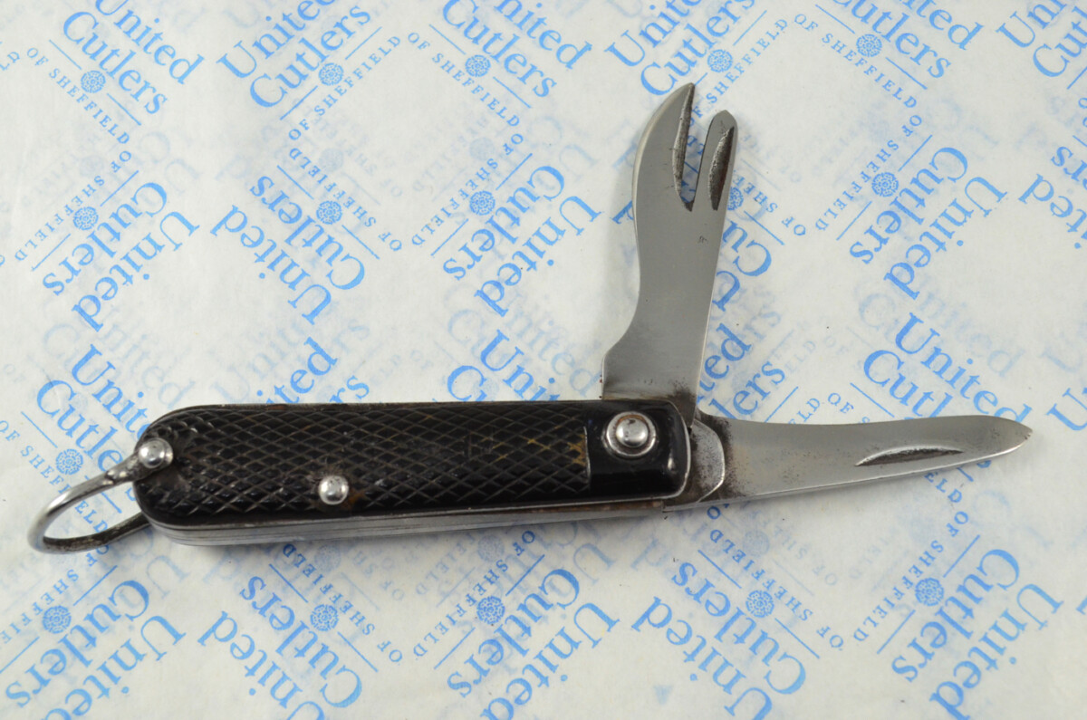 Antique British WWII Army Issue Jack Knife Anonymous Made in Sheffield England - Image 7