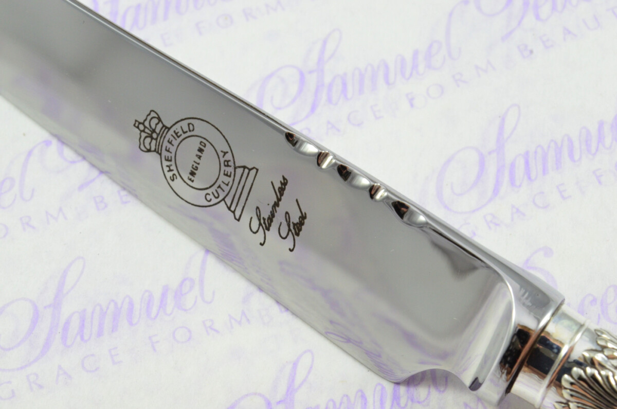 A Set of Six LIMITED EDITION Genuine Stag/Antler Handle Steak Knives Silver Plated Cap & Ferrule Made Sheffield England Boxed - Image 8