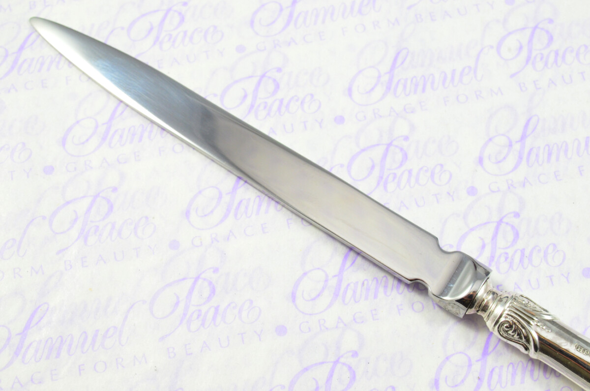Amazing Harrison Fishers Sheffield Sterling Silver Handled Letter Opener Thimbleby Pattern 1902 Cased - Image 7