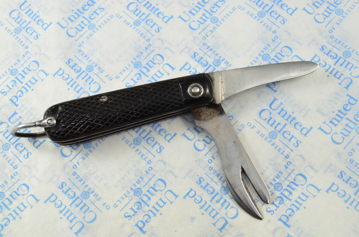 Antique British WWII Army Issue Jack Knife Anonymous Made in Sheffield England - Image 10