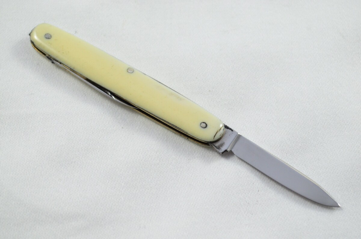 H.Fisher Carbon Steel Bladed Advertisement Plastic Scaled Pen/Fruit Knife Sheffield - Image 3