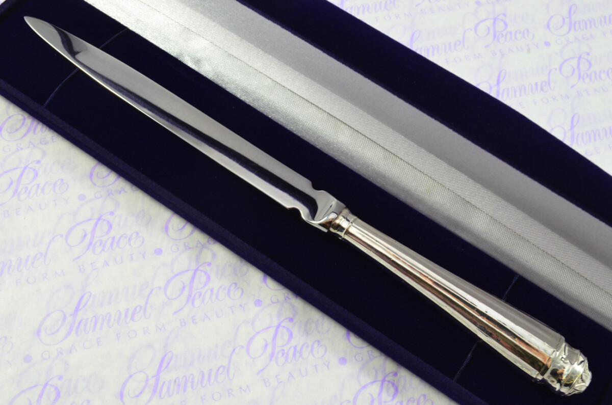 Barker Brothers Sheffield Sterling Silver Handled Letter Opener Gainford Pattern 1903 Cased - Image 2