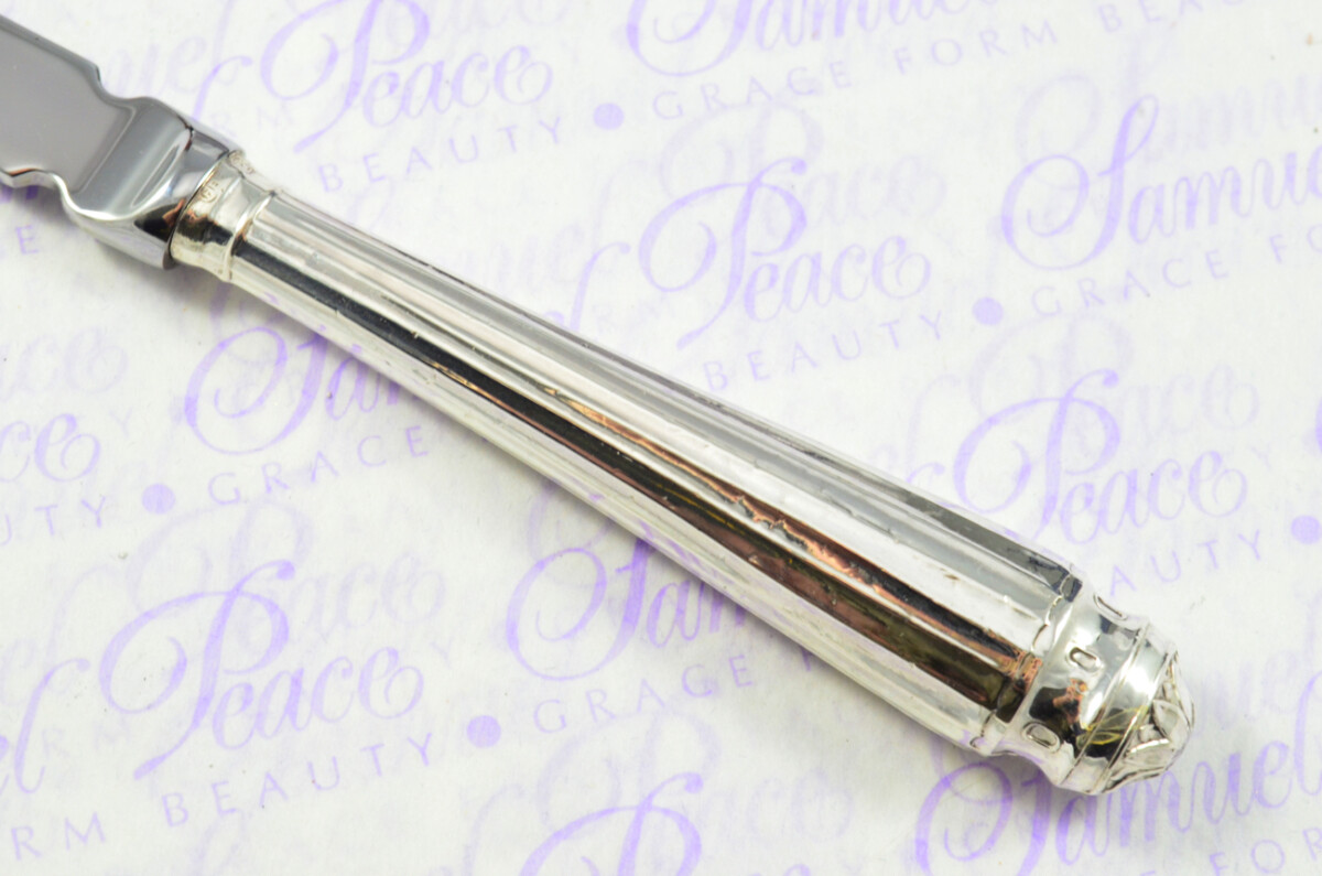 Barker Brothers Sheffield Sterling Silver Handled Letter Opener Gainford Pattern 1903 Cased - Image 4