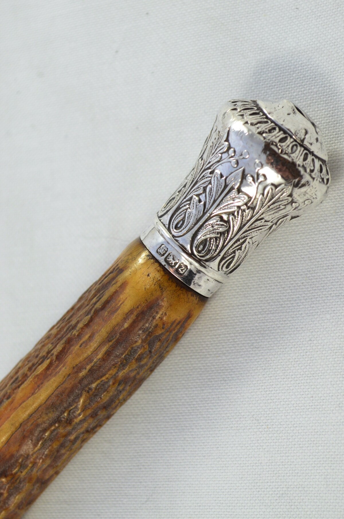 Amazing Mappin & Webb 7 Piece Stag Handled Silver Capped & Ferruled Carving Set Made in Sheffield 1892 - Image 13