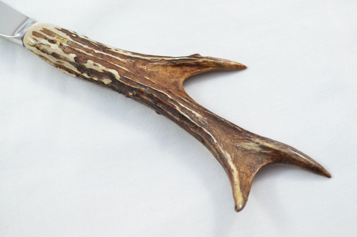 Genuine Roe Deer Stag Horn Antler Handled Butter Knife Made in Sheffield England - Image 6