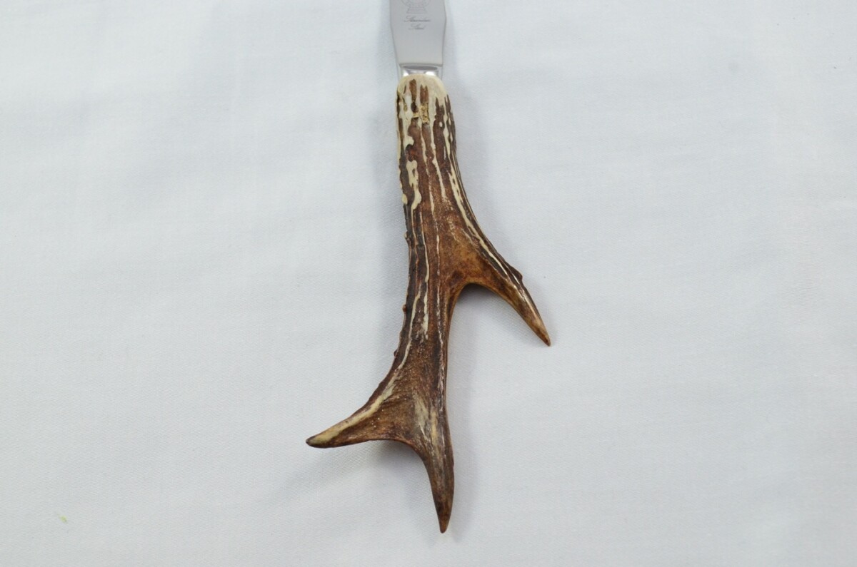Genuine Roe Deer Stag Horn Antler Handled Butter Knife Made in Sheffield England - Image 9