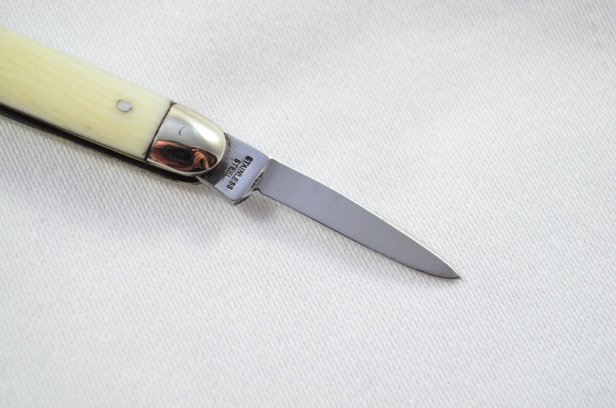 George Wostenholme Carbon Steel Bladed Imitation Ivory Scaled Pen/Fruit Knife Sheffield - Image 4