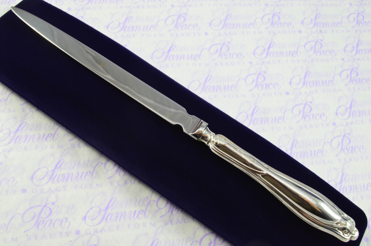 William Yates Sheffield Sterling Silver Handled Letter Opener Harewood Pattern 1921 Cased