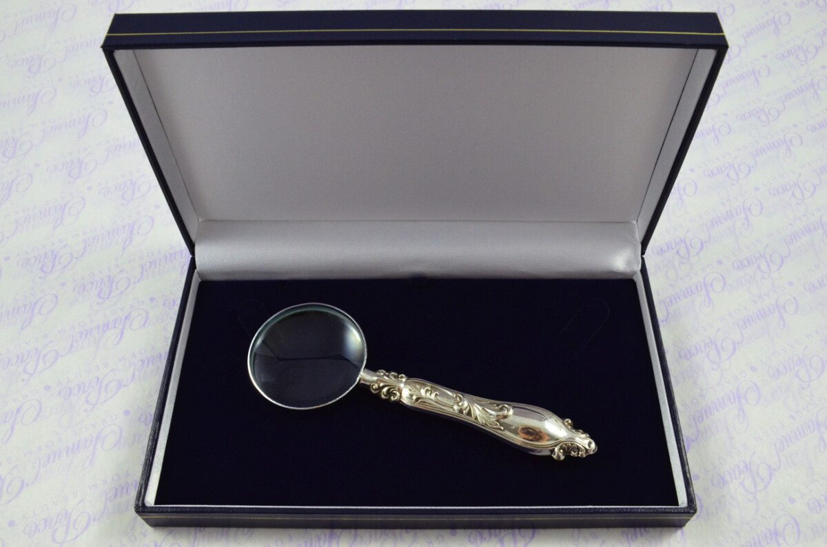 Mappin & Webb Hamilton Pattern Sterling Silver Magnifying Glass Sheffield 1910 - Image 10