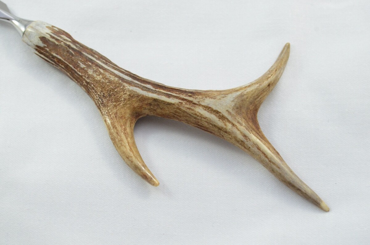 Genuine Roe Deer Stag Horn Antler Handled Diamond Blade Letter Opener Made in Sheffield England - Image 2