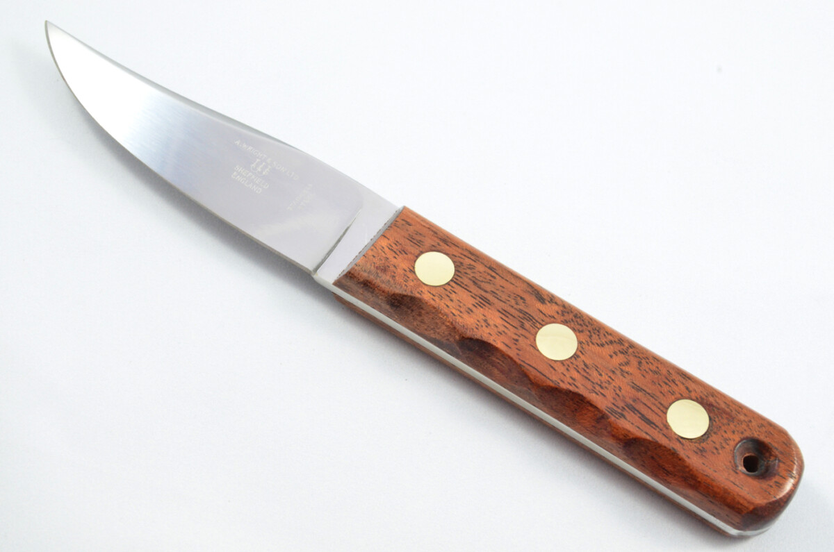 Rosewood Boating/Yachting Knife Sheffield Made Stainless Steel Leather Sheath - Image 2