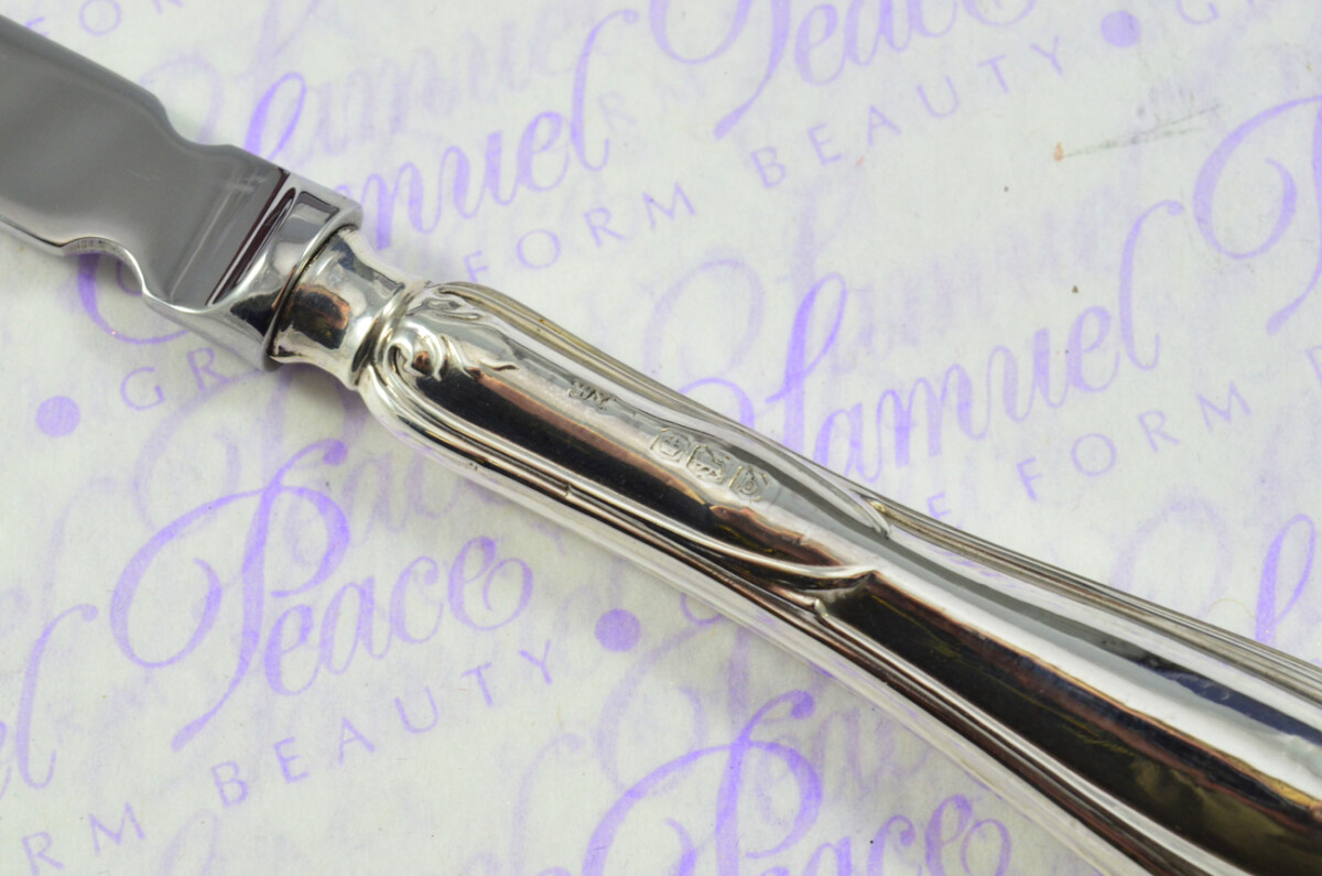William Yates Sheffield Sterling Silver Handled Letter Opener Harewood Pattern 1921 Cased - Image 6