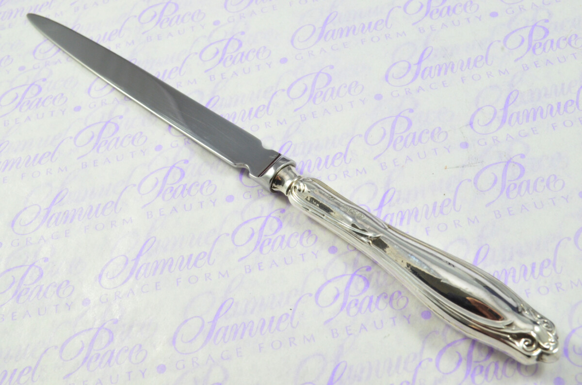 William Yates Sheffield Sterling Silver Handled Letter Opener Harewood Pattern 1921 Cased - Image 8
