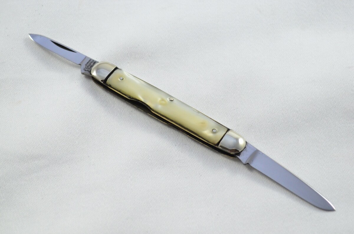 C.Johnson Carbon Steel Bladed Pearlex Scaled Pen/Fruit Knife Sheffield - Image 5