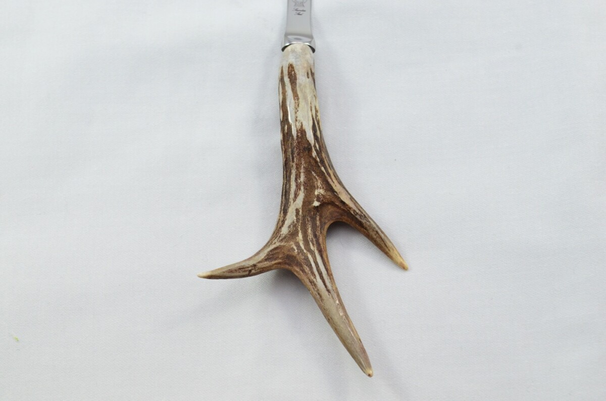 Genuine Roe Deer Stag Horn Antler Handled Gents Letter Opener Made in Sheffield England - Image 5