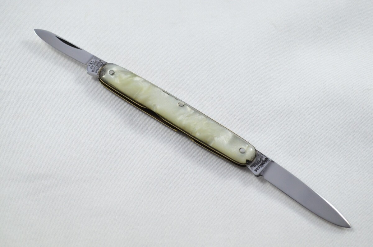 George Wostenholme Carbon Steel Bladed Pearlex Scaled Pen/Fruit Knife Sheffield - Image 3