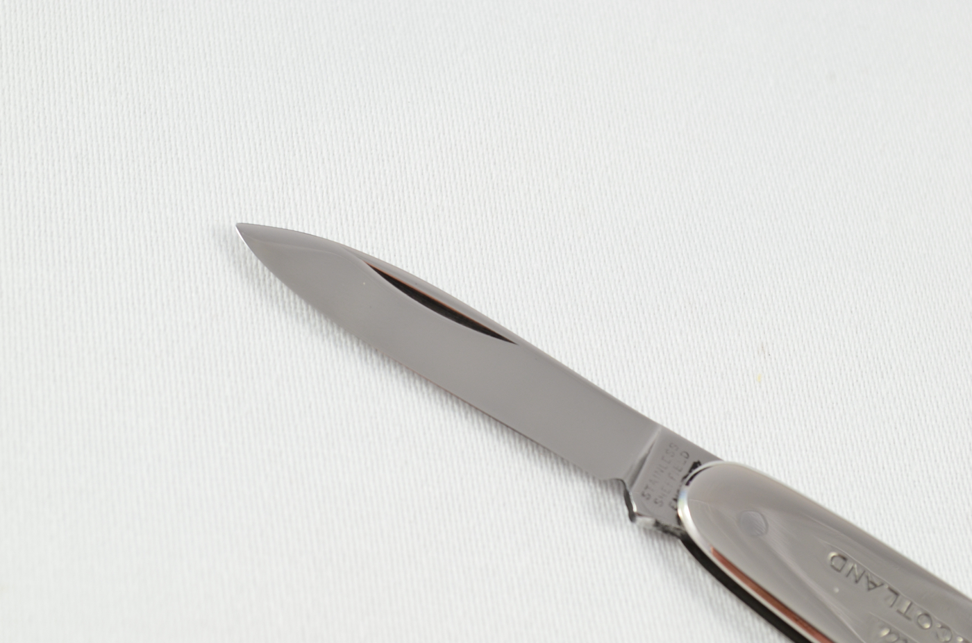 A Ballantine Whisky Folding Nickel Scaled Advertising Pocket Pen Knife Sheffield - Image 2
