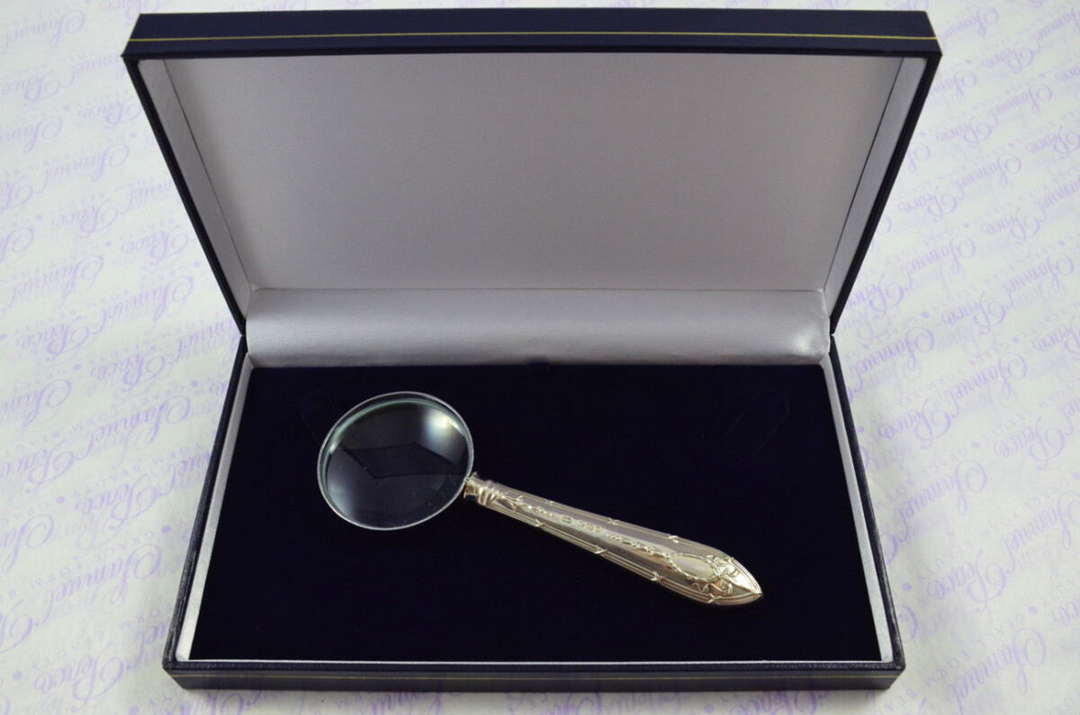 Roberts & Belk Adam Pattern Sterling Silver Magnifying Glass Sheffield 1913 - Image 10
