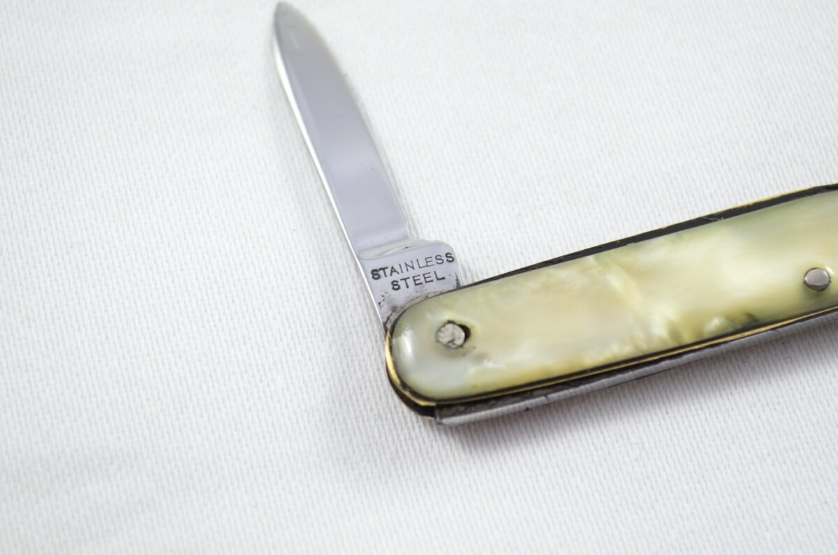 George Wostenholme Carbon Steel Bladed Pearlex Scaled Pen/Fruit Knife Sheffield - Image 5