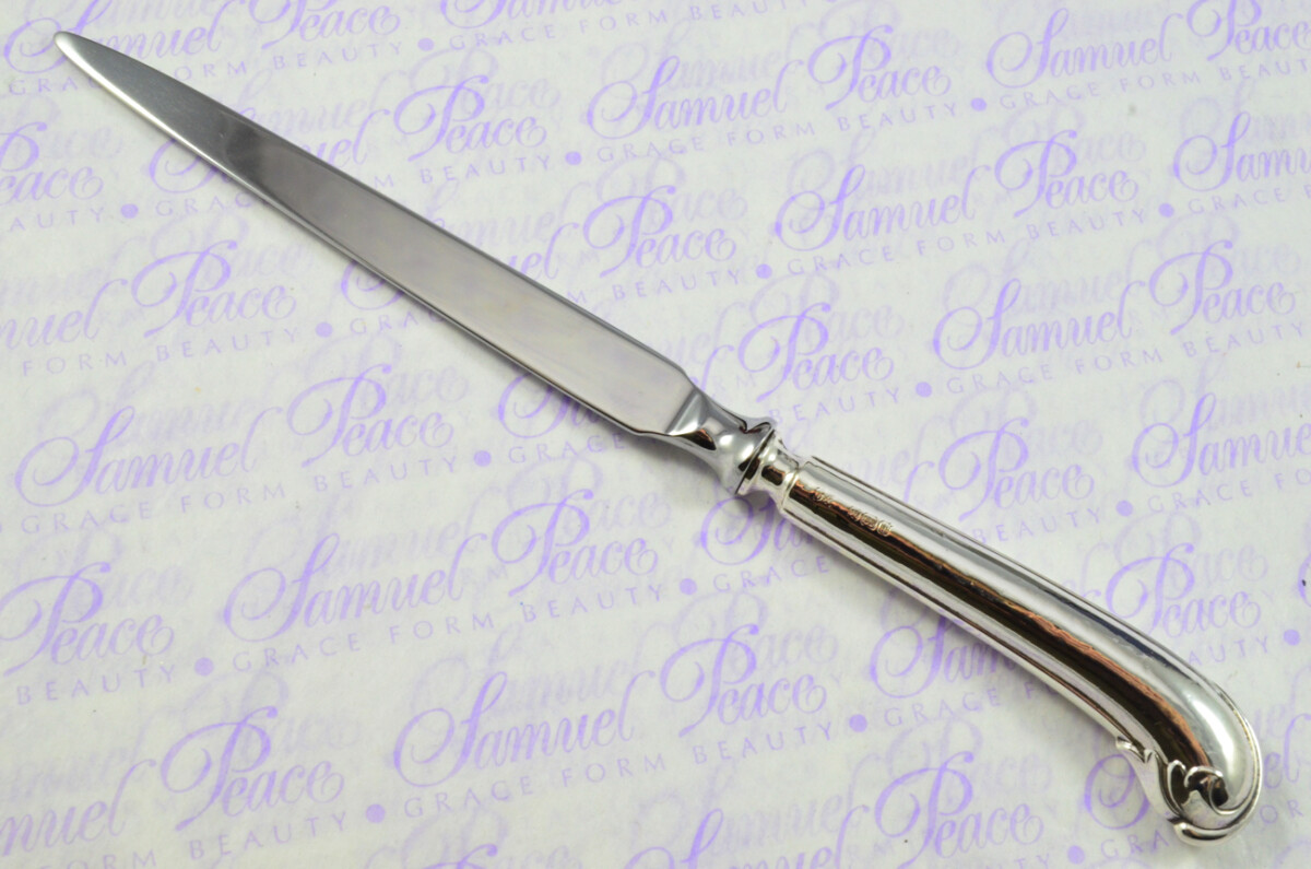 John Yates Sheffield Sterling Silver Handled Letter Opener Fancy Pistol Pattern 1912 Cased - Image 3