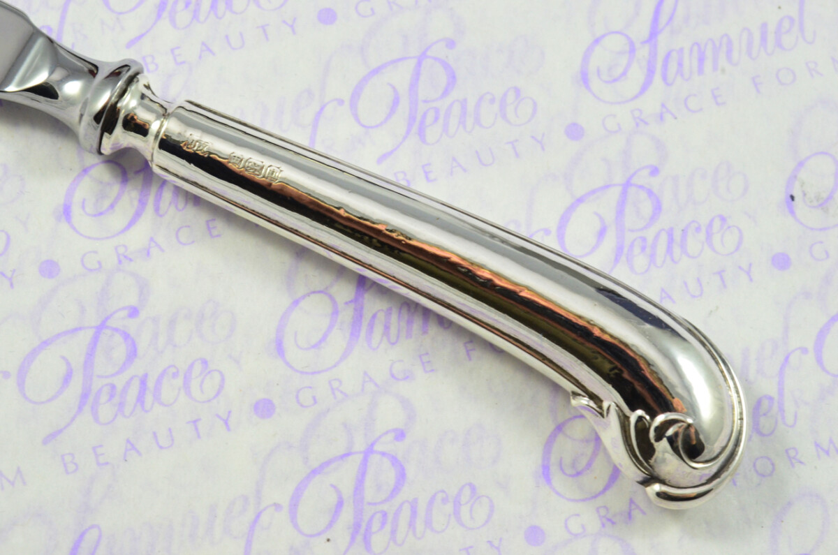 John Yates Sheffield Sterling Silver Handled Letter Opener Fancy Pistol Pattern 1912 Cased - Image 4