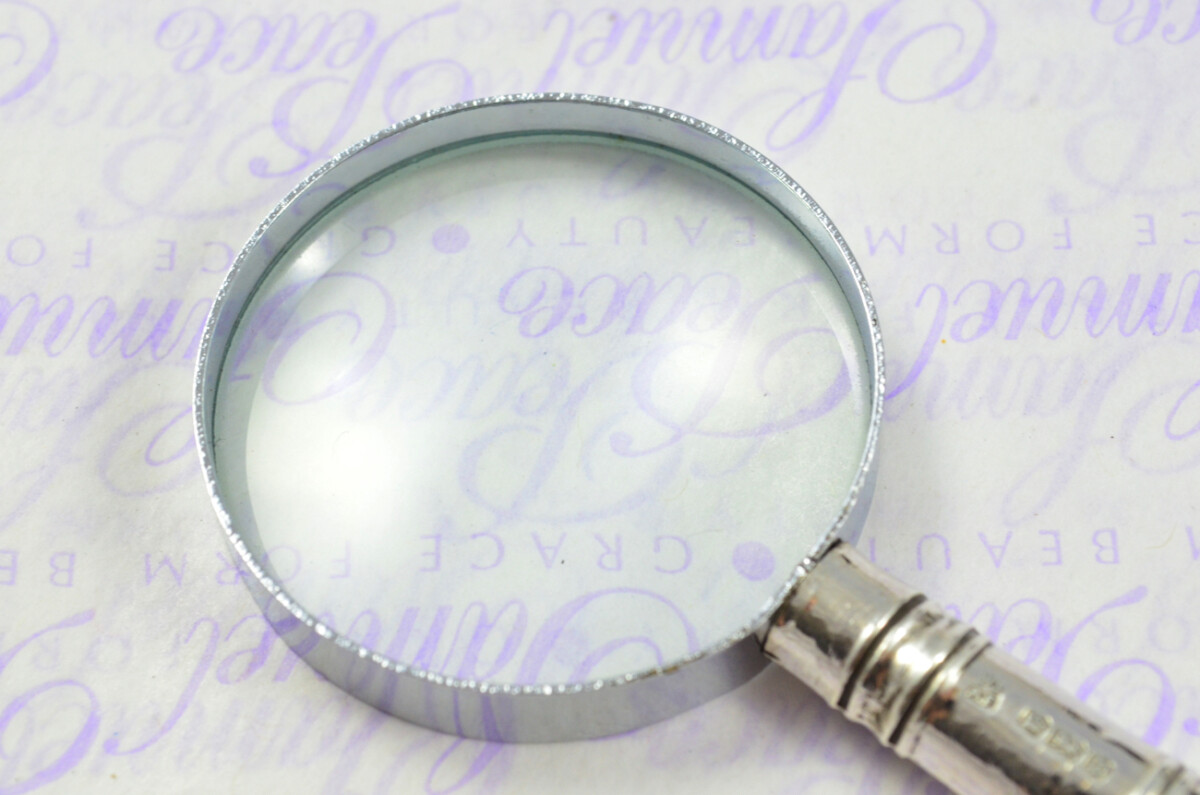 Fordham & Faulkner Albany Pattern Sterling Silver Magnifying Glass Sheffield 1907 - Image 6