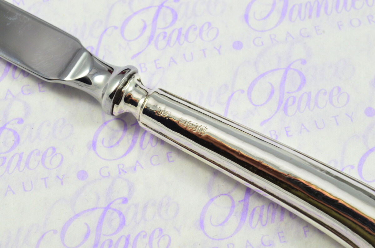 John Yates Sheffield Sterling Silver Handled Letter Opener Fancy Pistol Pattern 1912 Cased - Image 6