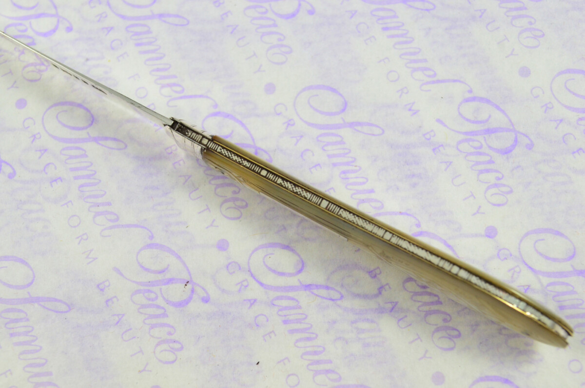 Pristine Silver Bladed Mother Of Pearl Fully Restored Sheffield Made Pen/Pocket Knife 1870 - Image 4