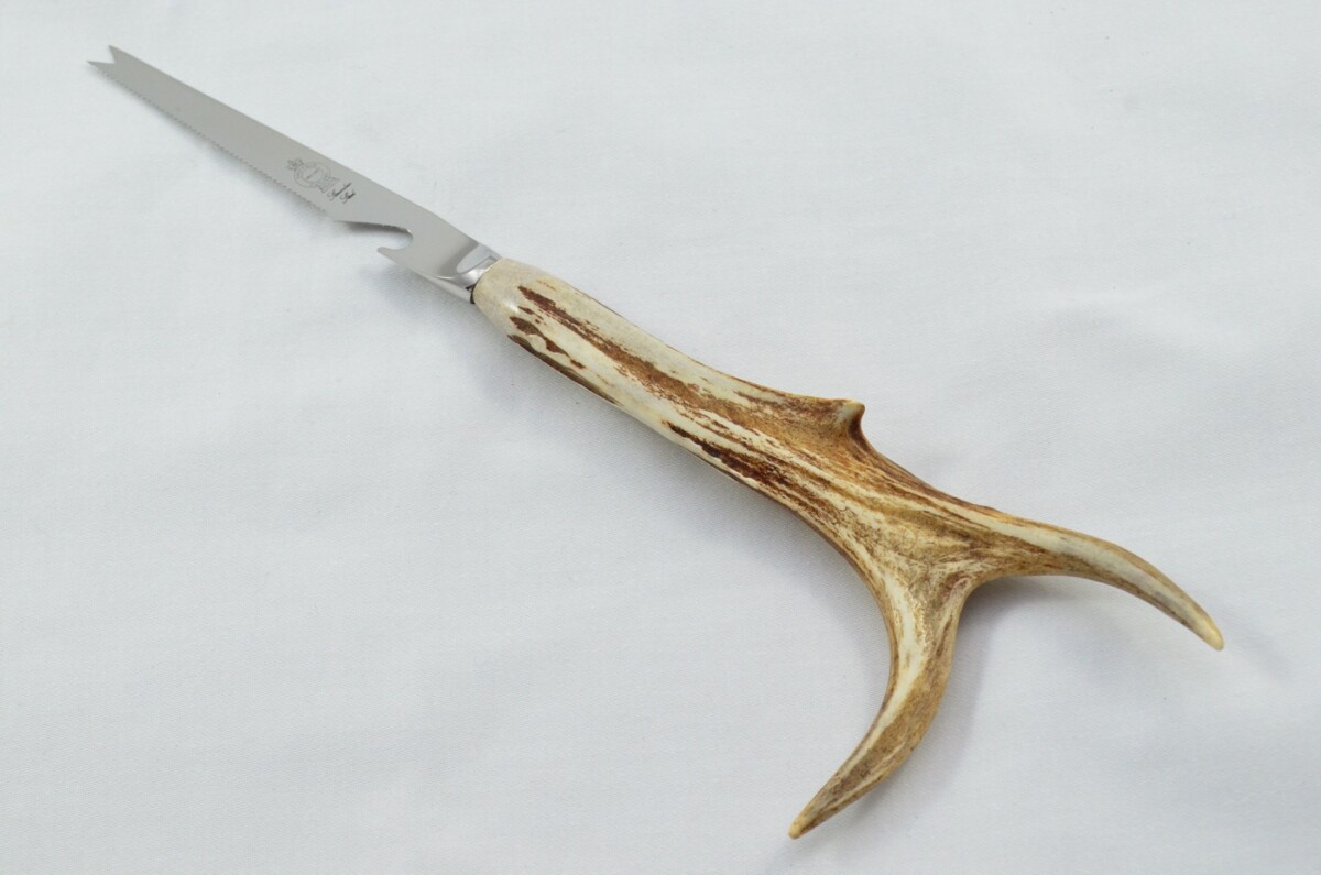 Genuine Roe Deer Stag Horn Antler Handled Bar Gin Knife Made in Sheffield England
