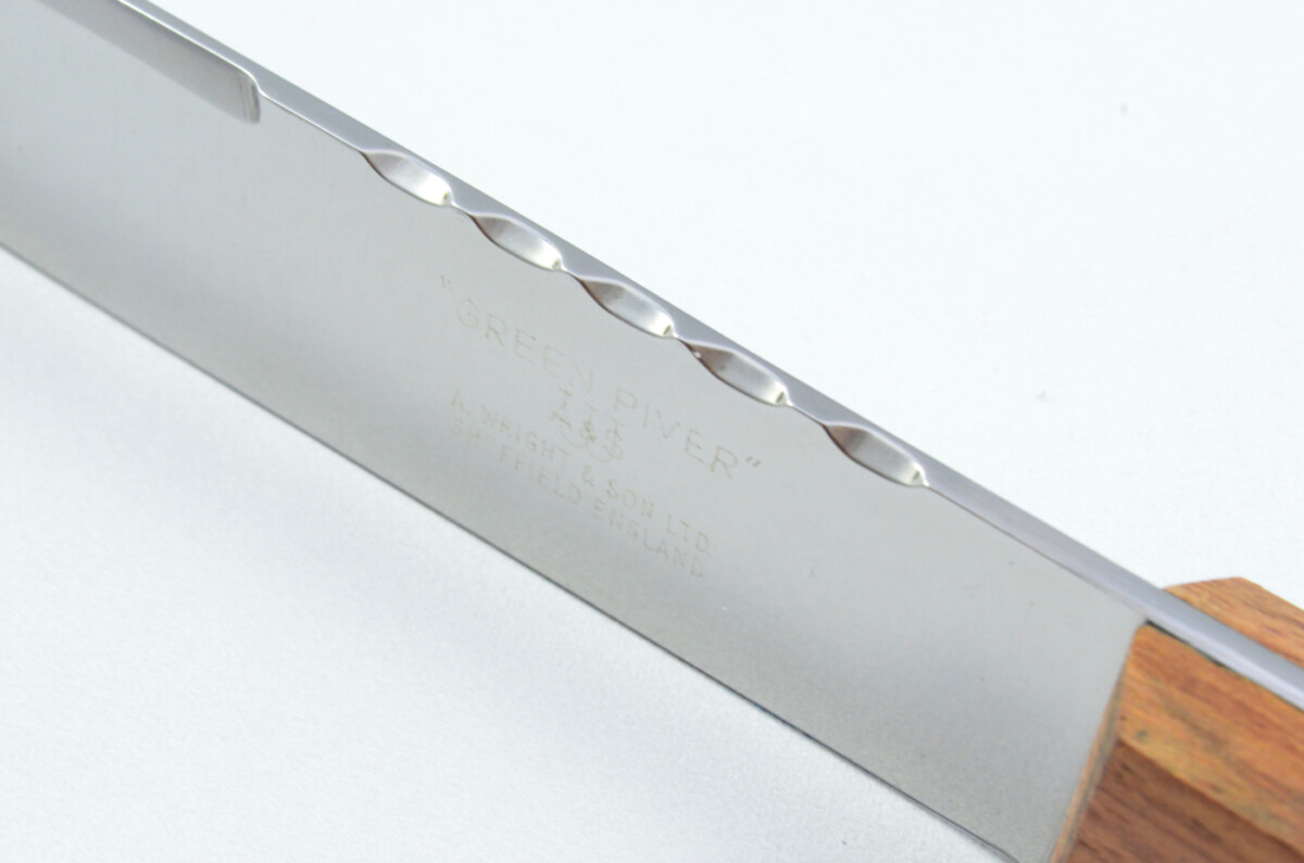 Rosewood Green River Knife Sheffield Made Stainless Steel Leather Sheath - Image 7