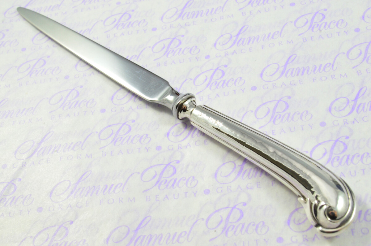 John Yates Sheffield Sterling Silver Handled Letter Opener Fancy Pistol Pattern 1912 Cased - Image 8