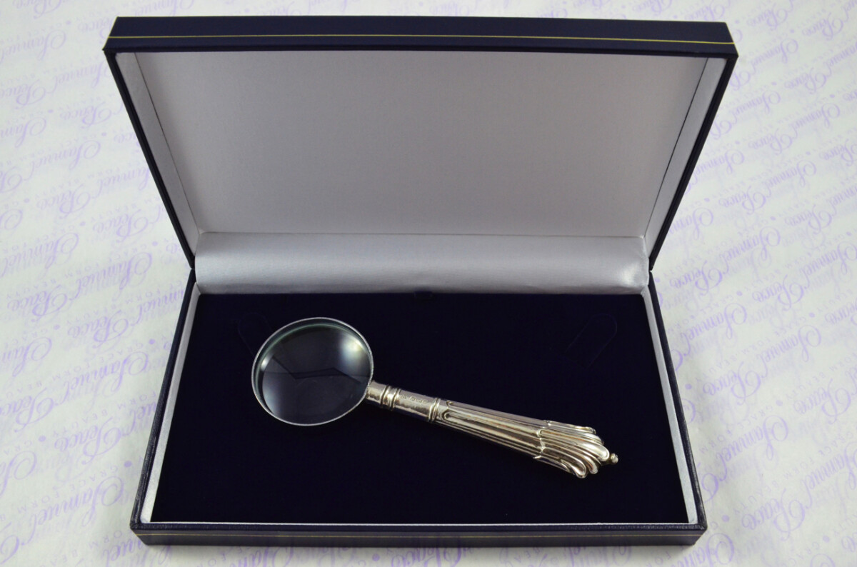 Fordham & Faulkner Albany Pattern Sterling Silver Magnifying Glass Sheffield 1907 - Image 10