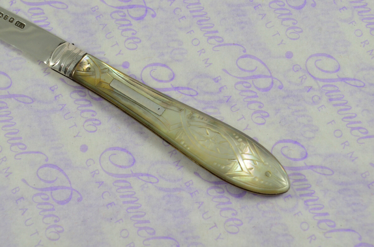 Pristine Silver Bladed Mother Of Pearl Fully Restored Sheffield Made Pen/Pocket Knife 1870 - Image 8