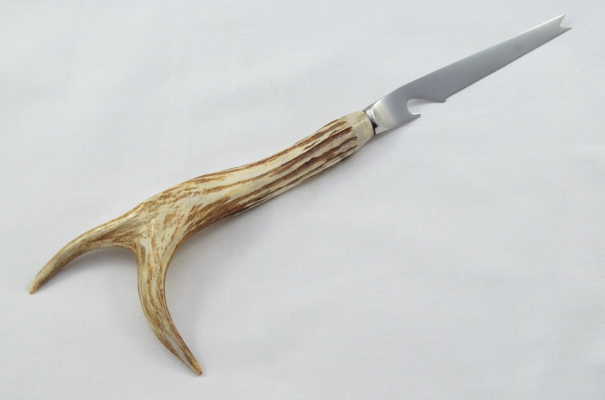 Genuine Roe Deer Stag Horn Antler Handled Bar Gin Knife Made in Sheffield England - Image 5