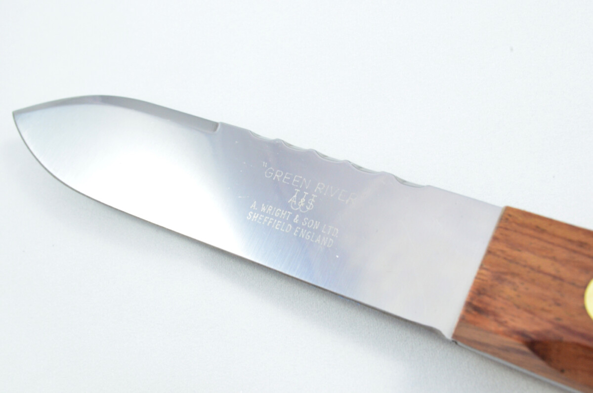 Rosewood Green River Knife Sheffield Made Stainless Steel Leather Sheath - Image 5