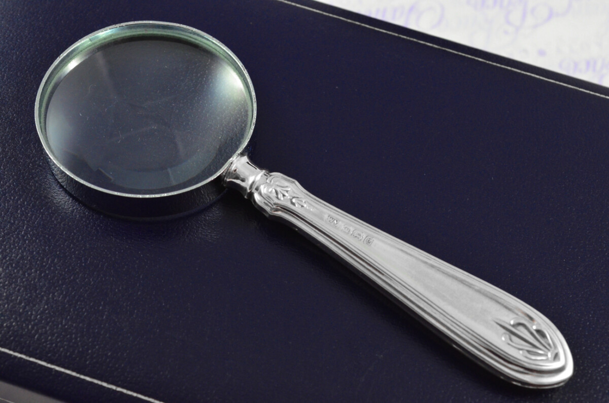 William Yates Paxton Pattern Sterling Silver Magnifying Glass Sheffield 1916
