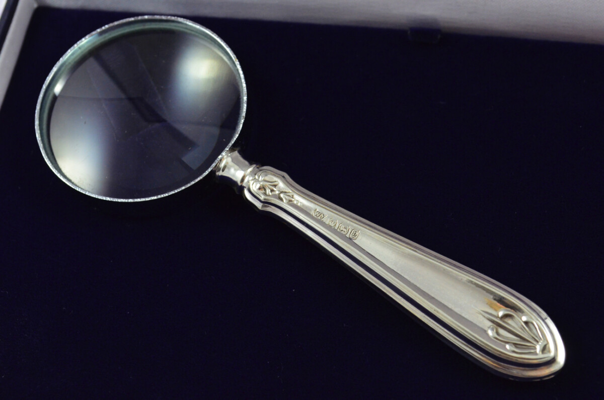 William Yates Paxton Pattern Sterling Silver Magnifying Glass Sheffield 1916 - Image 3