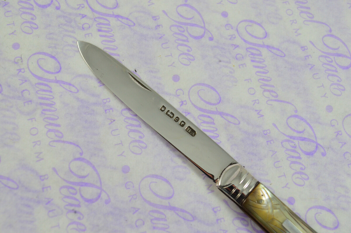 Pristine Silver Bladed Mother Of Pearl Fully Restored Sheffield Made Pen/Pocket Knife 1870 - Image 7