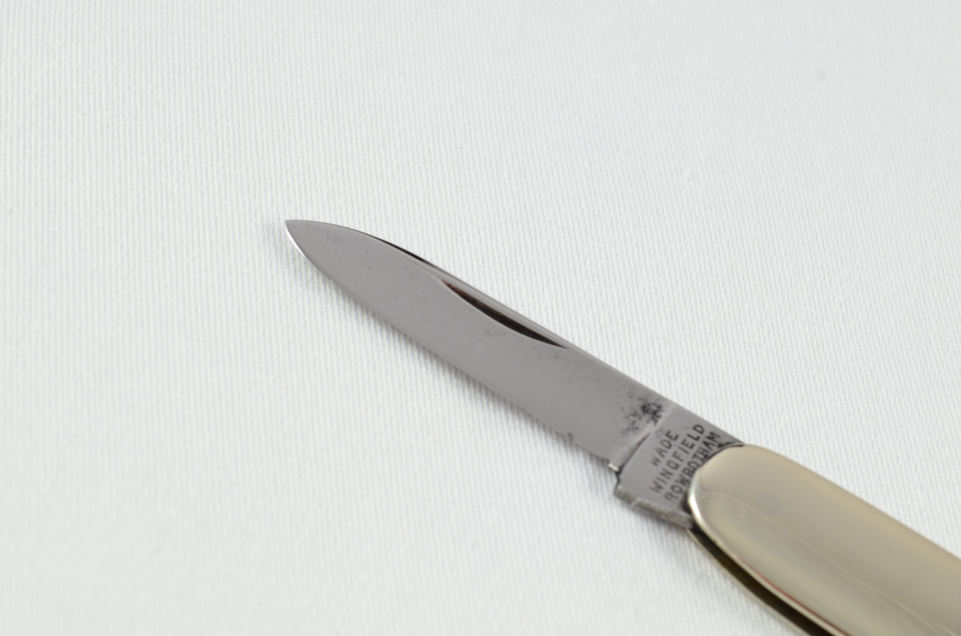 A W.W. Rowbotham Folding Nickel Scaled Pocket Pen Knife Sheffield - Image 2