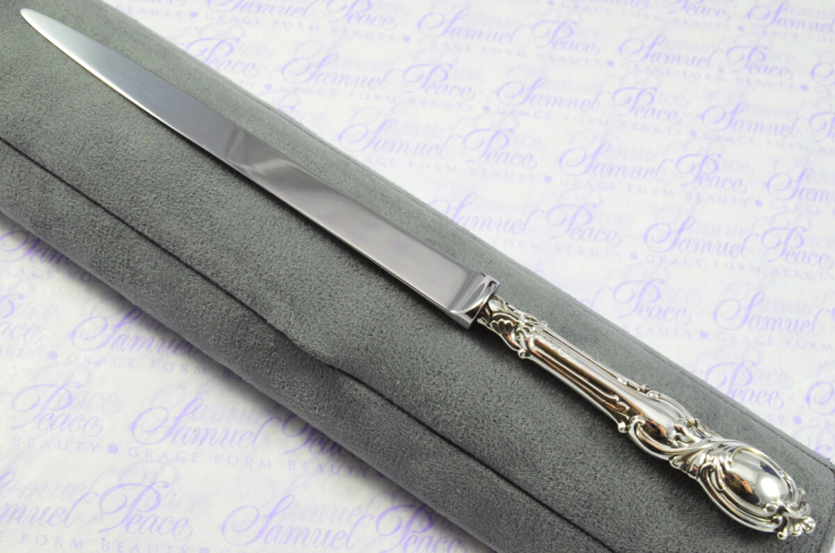 Harrison Brothers & Howson Sheffield Sterling Silver Handled Letter Opener Featherstone Pattern 1894 Cased